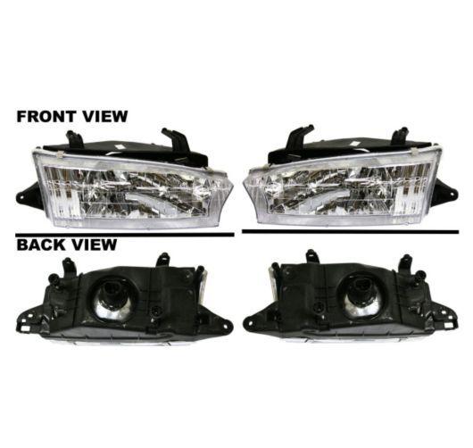 97-99 subaru legacy outback headlights headlamps pair set left lh & right rh