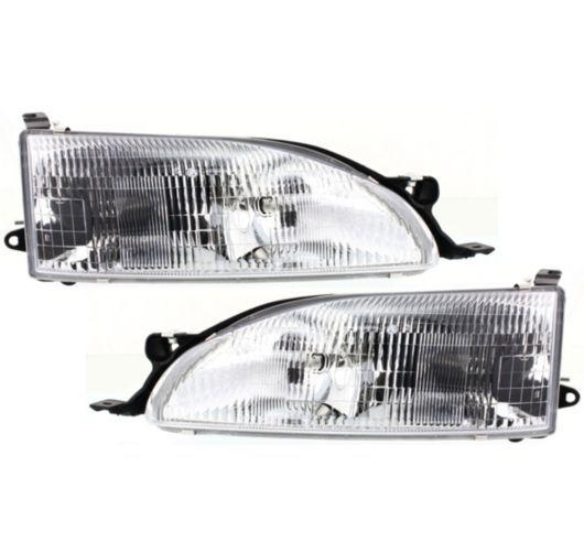 95-96 toyota camry headlamps headlights left lh & right rh pair set