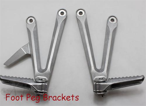 Motorcycle rear passenger foot pegs bracket fit for honda cbr600rr rr 2005 2006