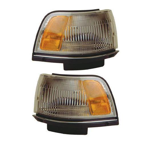 87-91 toyota camry side corner marker parking turn signal light lamp pair set