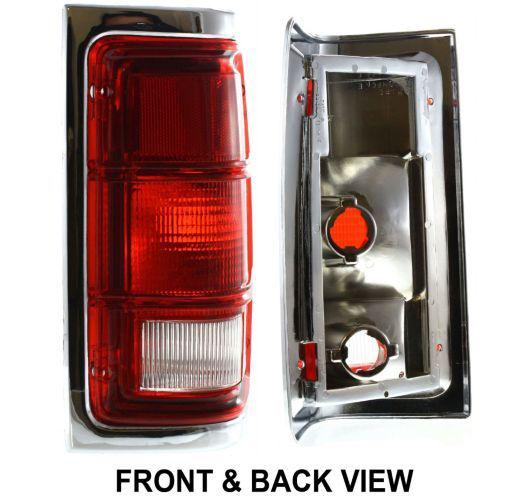 Dodge ramcharger 100 250 150 350 pickup truck taillight w/chrome bezel rh right