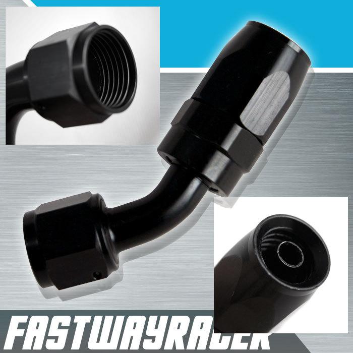 45 degree -8 an swivel fuel oil fluid air line hose end fitting 8an 8-an adapter