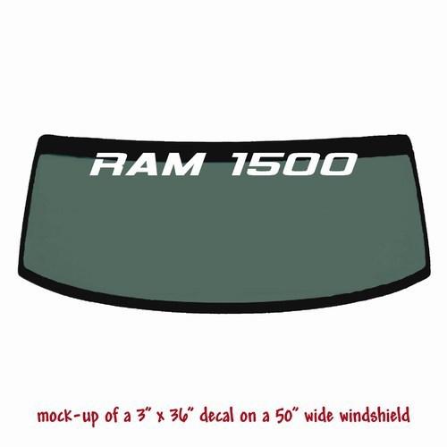 Ram 1500 - windshield banner decal sticker v1