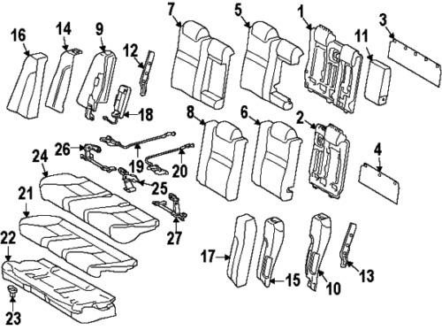 Toyota 7264006070 genuine oem factory original lock assy