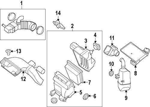 Nissan 16585et000 genuine oem factory original resonator