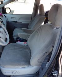 Exact seat covers: 2011-2013 toyota sienna le & lxe three-row set in gray twill