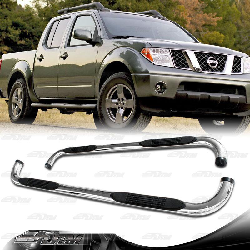 2006-2010 nissan frontier pickup/truck crew cab stainless nerf side step bars