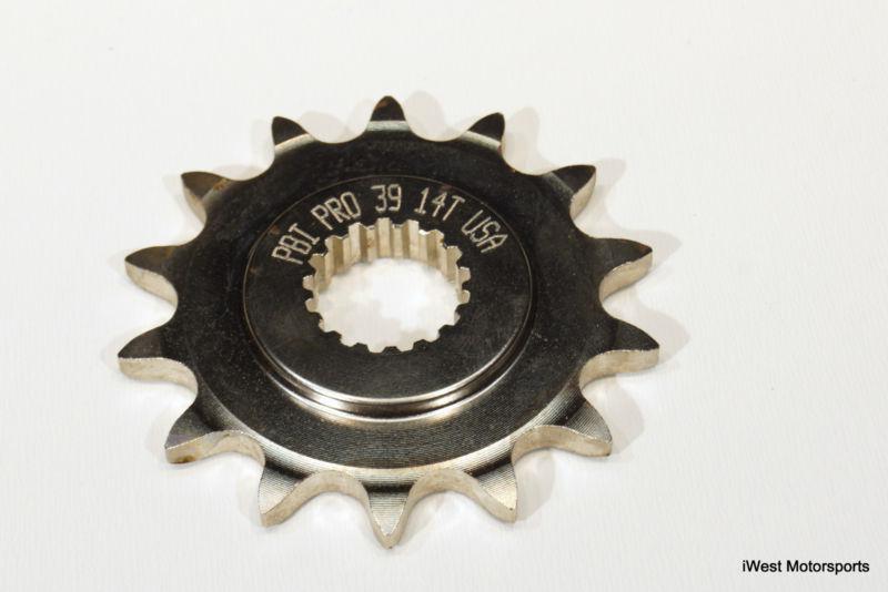 1993-2001 honda cr500r engine front sprocket pbi pro 39 14t 14 tooth