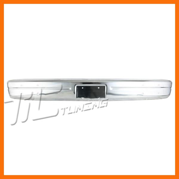 1986-1993 dodge b150 b250 b350 van front bumper face bar w/o hole chrome steel