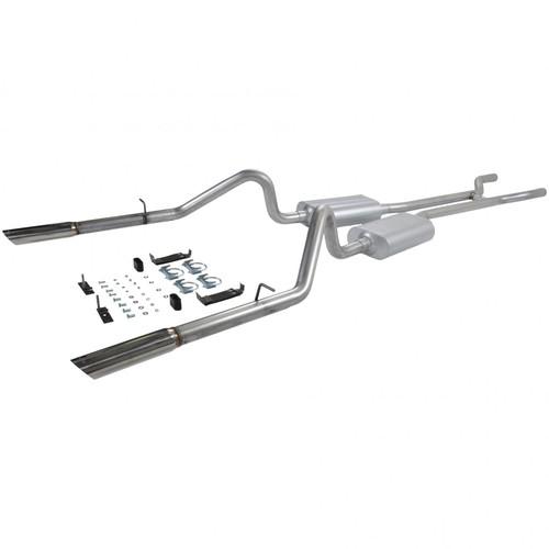 Flowmaster 17289 american thunder header back exhaust system 66-67 fairlane