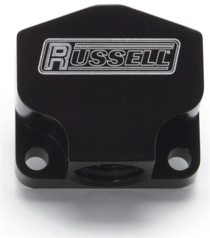 Russell 650413 fuel block; billet y block w/an port