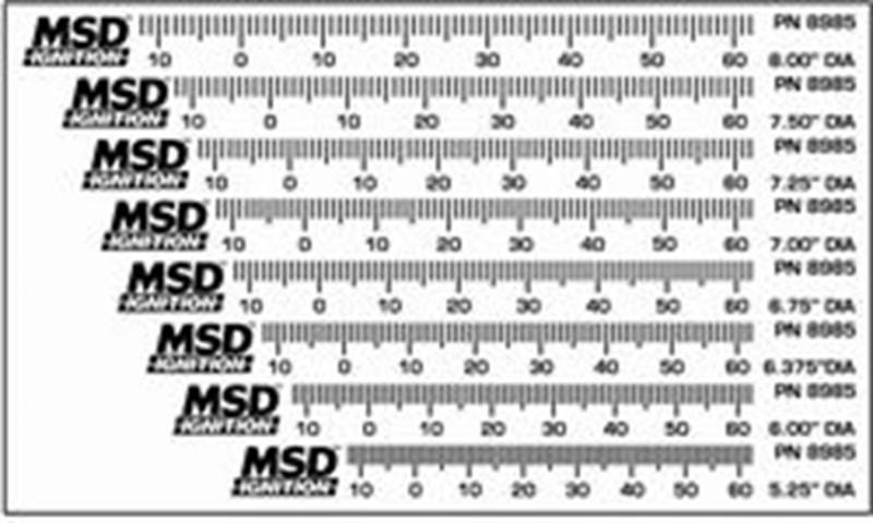 Msd ignition 8985 timing tape