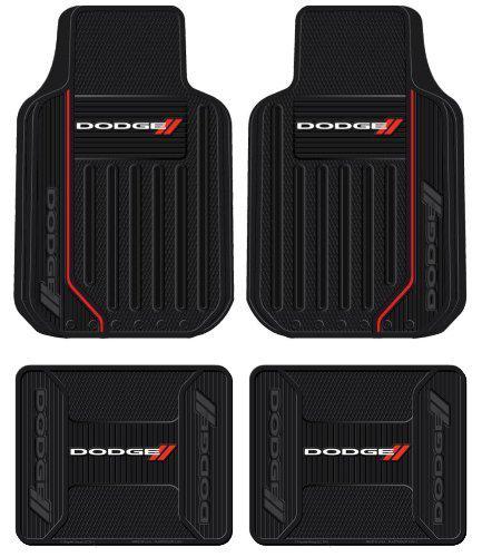 Front & rear seat rubber floor mats - car truck suv - elite series - dodge ram