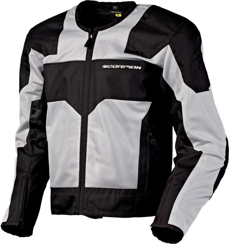 Scorpion exowear drafter motorcycle jacket - silver - lg