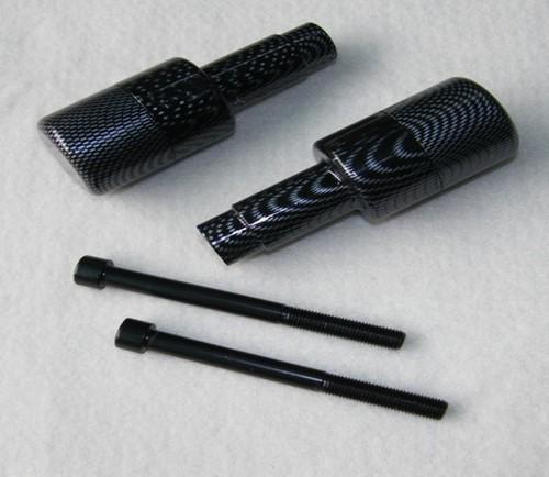 No cut carbon fairing frame sliders for suzuki gsxr1300 2008 2009 frame sliders