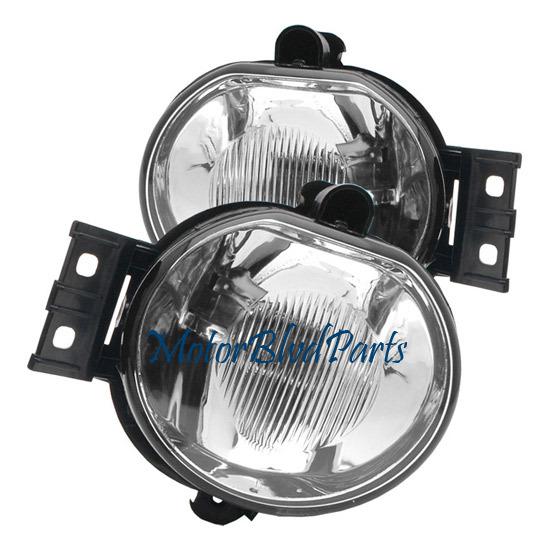 2007-2009 dodge durango fog lights lamps chrome driver+passenger left+right set