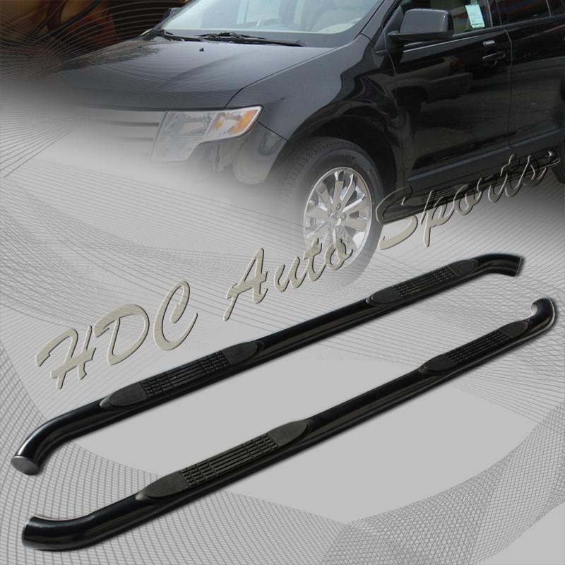 2007-2010 ford edge lincoln mkx stainless steel black nerf side step bar board