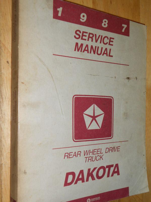 1987 dodge dakota truck  / shop manual / shop book / original