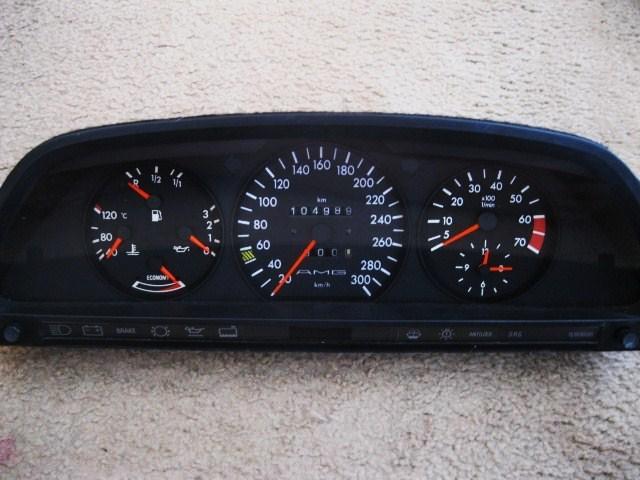 Mercedes w126 560sec amg speedometer cluster tacho