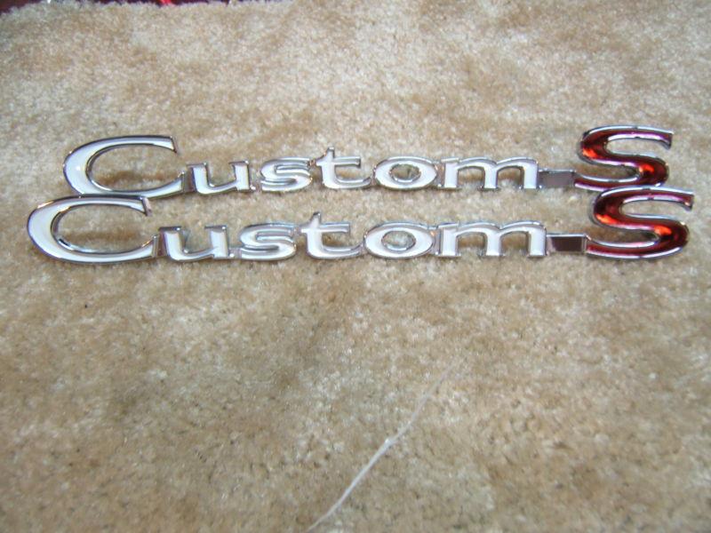 1969 pontiac tempest custom s fender emblems new pair 69 ****free shipping****