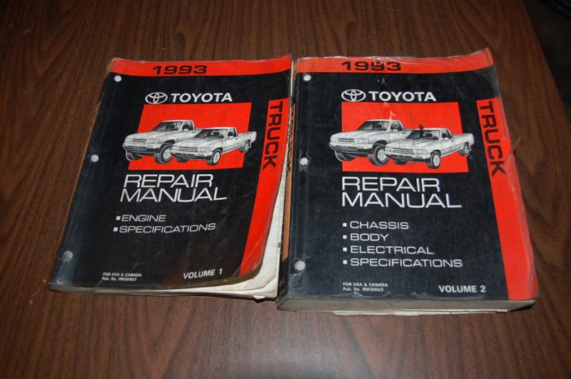 1993 toyota truck pickup factory oem service repair manual.