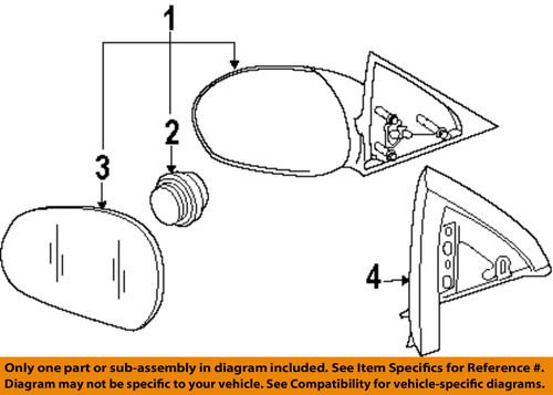 Ford oem 9l8z17682aa outside mirrors-mirror outside