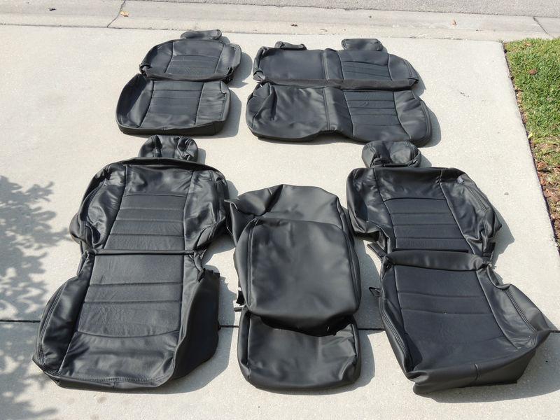 Dodge ram quad cab leather seat covers interior seats 2012 black