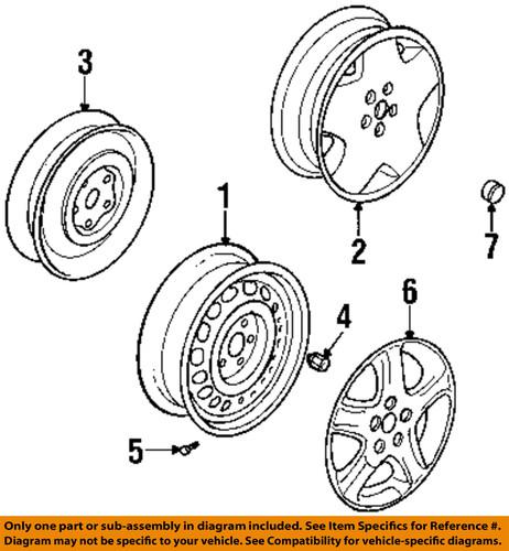 Chrysler oem 5272360ab wheels-wheel cover