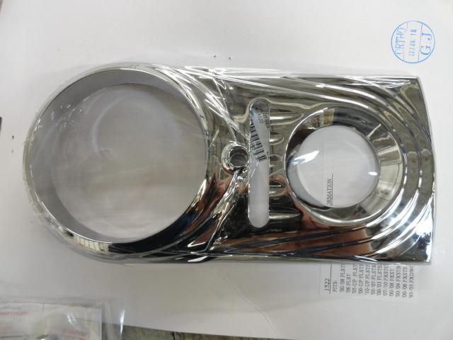 Harley flstfi fat boy 2000-2006  chrome  dash panel insert