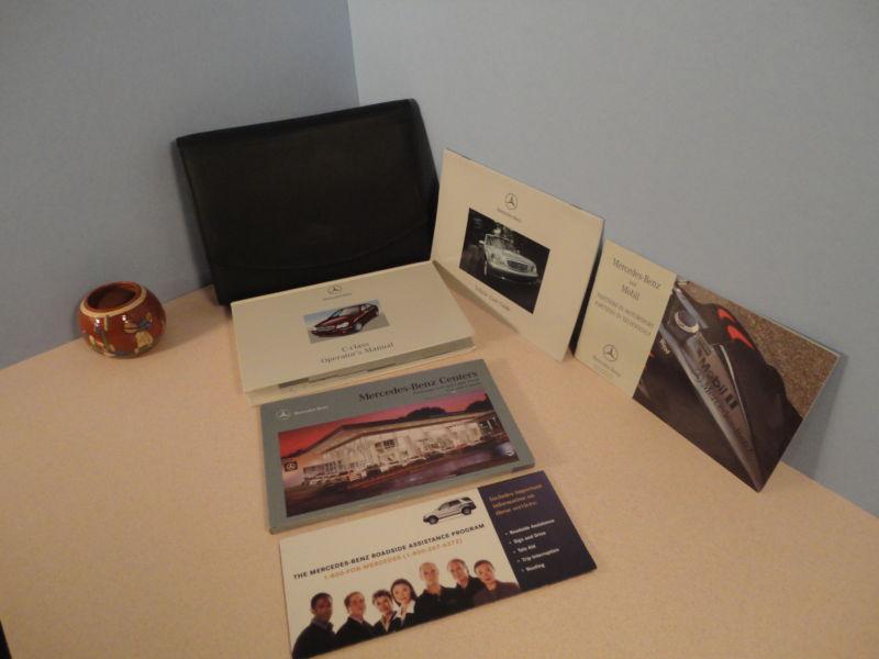 2001 mercedes c 240  c320 hardcover owners manual and case free us shipping