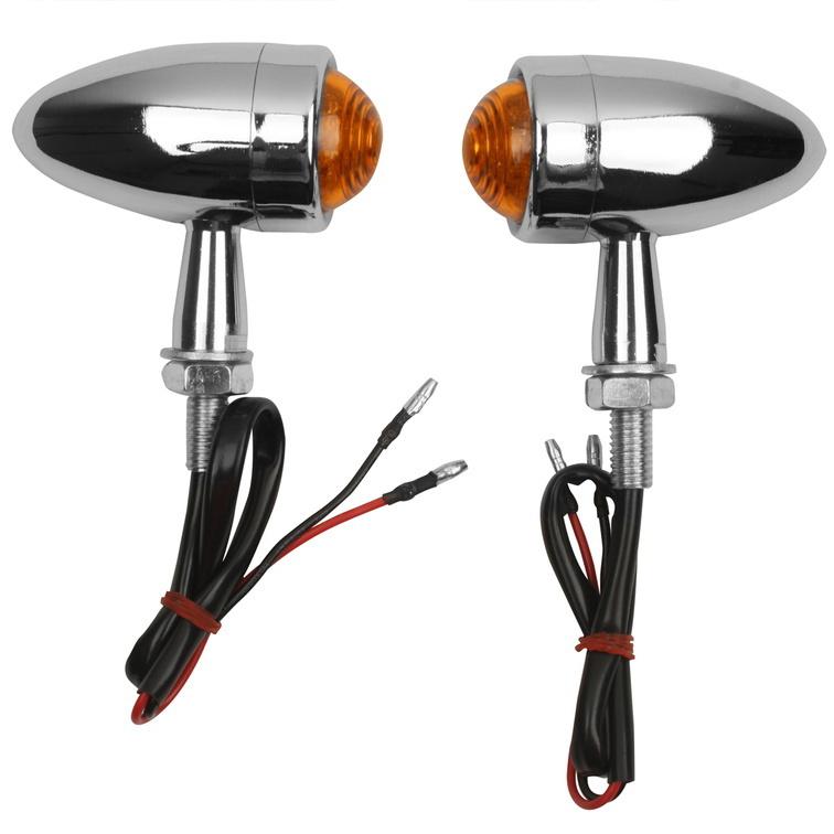 2xchrome bullet led turn signal for harley sportster dyna softail bobber chopper