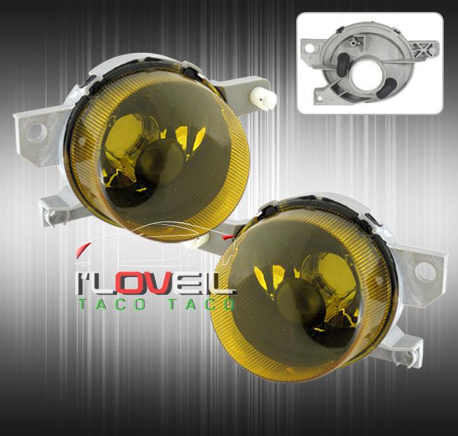 93-97 del sol jdm yellow lens bumper driving fog lights lamps left+right pair