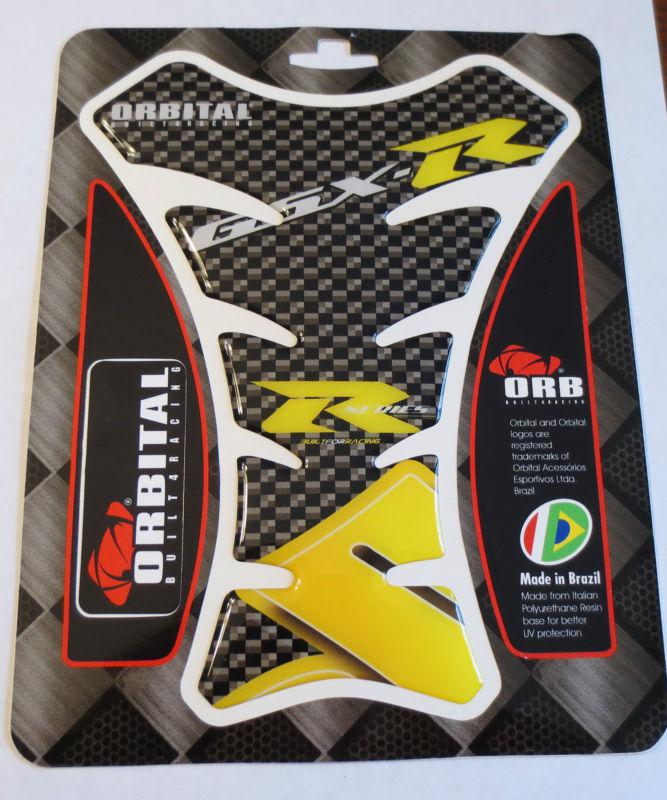 Orbital tank protector pad - suzuki gsx-r models - yellow/carbon