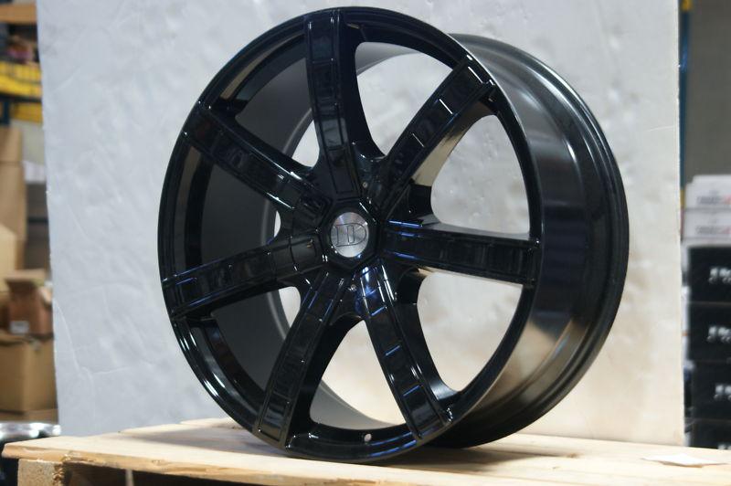  22" inch  22x9.5 wheels black rim 5x120 5x112  range rover mercedes bmw audi