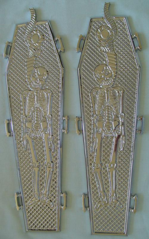 "hang skull" driver floorboards for harley & custom bikes