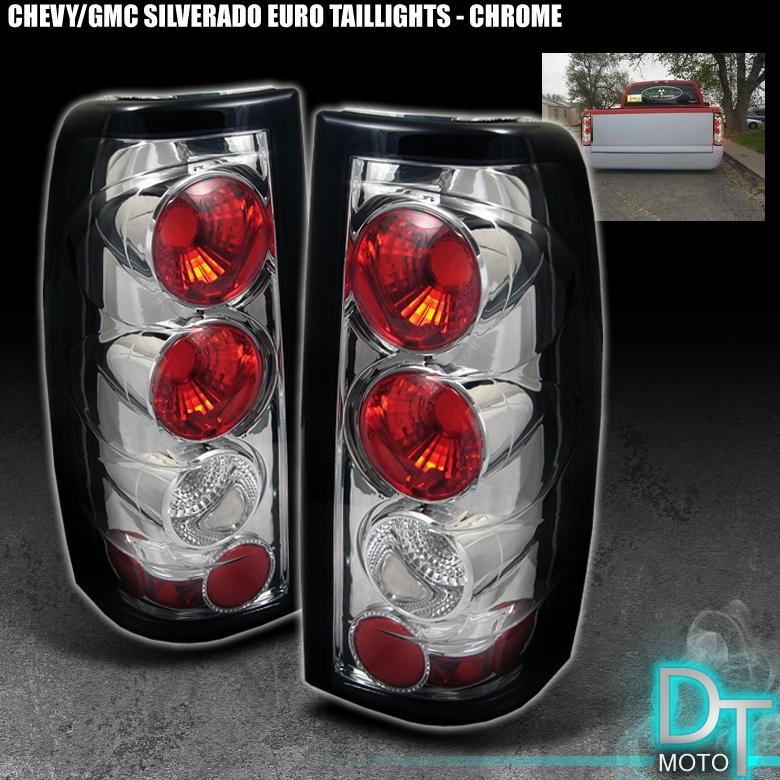 99-02 silverado 99-03 sierra clear altezza tail lights lamp left+right pair sets