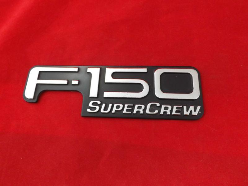 Ford f-150 super crew chrome emblem badge 1997-2004 side fender f150 supercrew