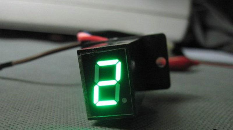 Green led universal motorcycle  display  digital gear indicator for motorbikes 