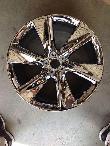 Infiniti fx set of four chrome wheels 73715 oem 21x9.5