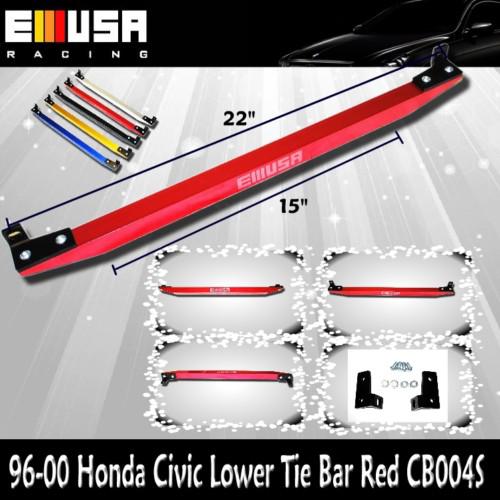 1996-2000 honda civic lower tie bar red new @-@