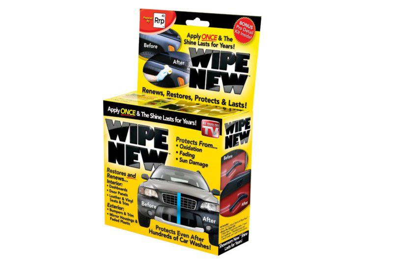 Wipe trim restorer w/ car cleaning cloths gloves brush headlight applicator new