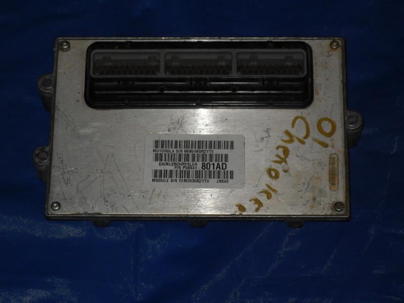 01 cherokee jeep engine ecm pcm ecu p/n 56041801 ad  oem