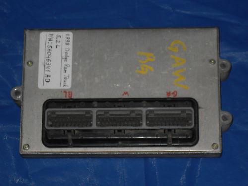 97 98 dodge ram truck engine ecm pcm ecu p/n 56046341ad