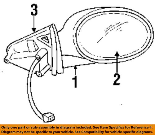 Mopar oem 5018298aa outside mirrors-mirror glass