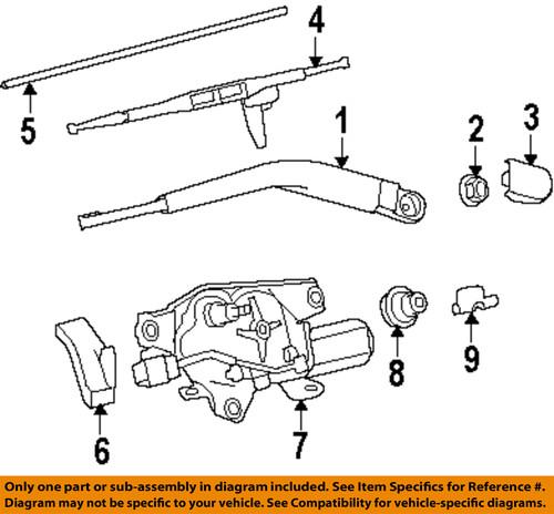 Toyota oem 852420c010 wiper blade/windshield wiper blade