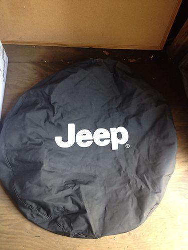 Jeep wrangler black denim  spare tire cover  oem 82206926ac