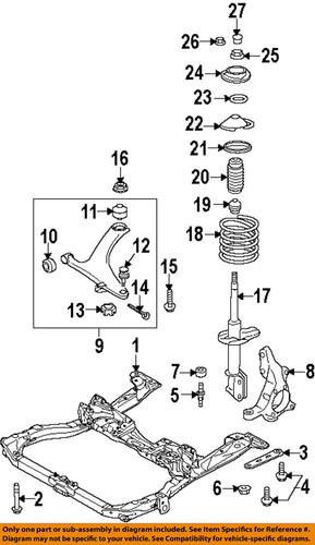 Subaru oem 901000346 front suspension-ball joint stud