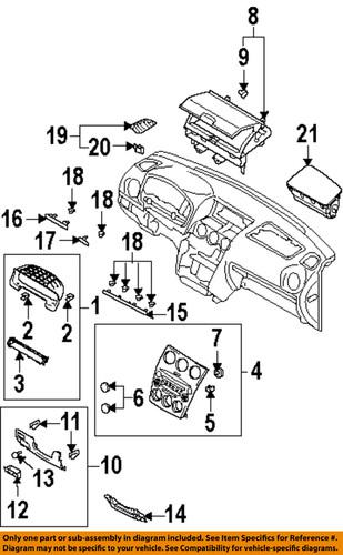 Mazda oem gr6a5524402 instrument panel-lid assembly