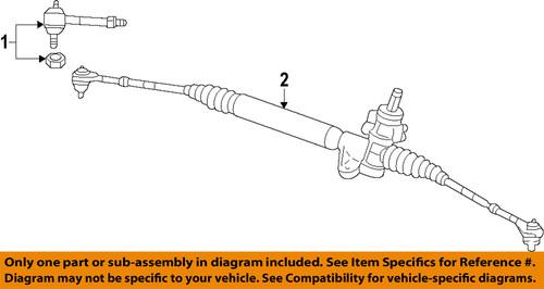 Mopar oem 68078529ae rack & pinion complete unit