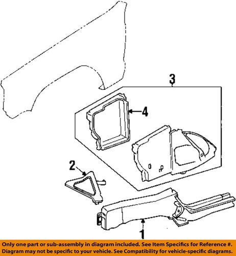 Jeep oem 55013176ab fender-front brace